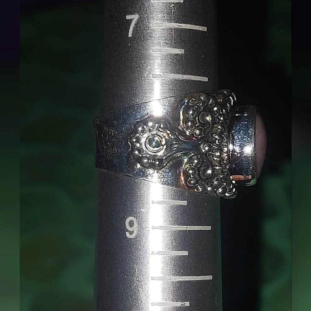 Rose Quartz Vintage Style Ring - Picture 6 of 6